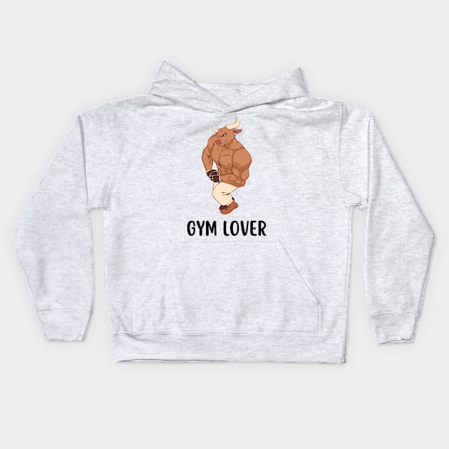 Gym lovers fashion design for men and women Kids Hoodie by Noir Clothing Store